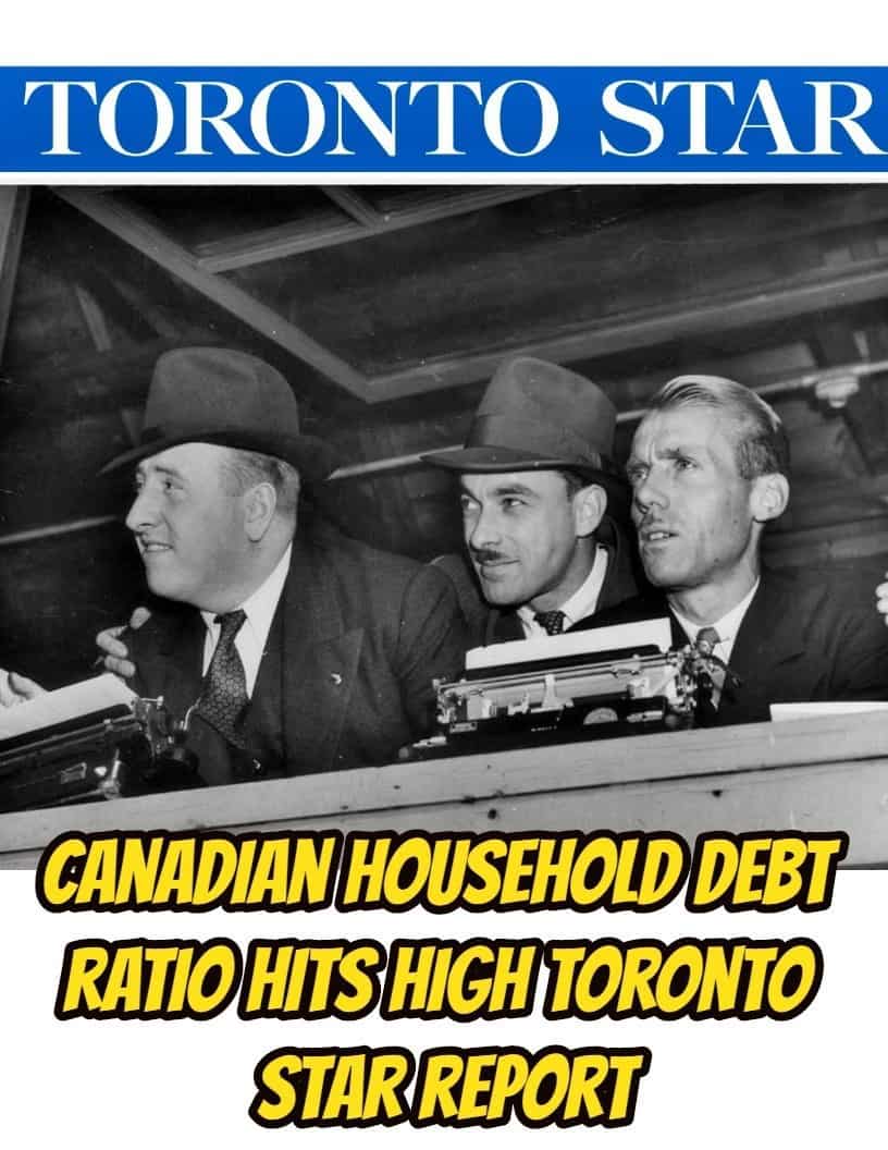 canadian household debt ratio hits high toronto star reports Copy