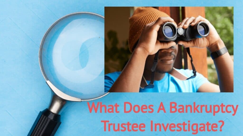 what does the bankruptcy trustee investigate